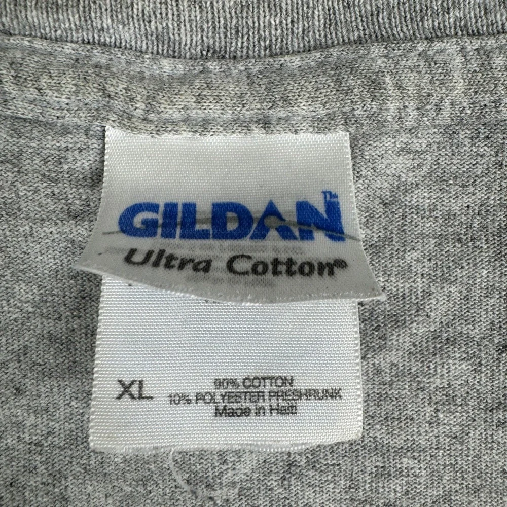 Gildan T-Shirt Mens XL Gray University of Memphis Tigers Graphic Short Sleeve
